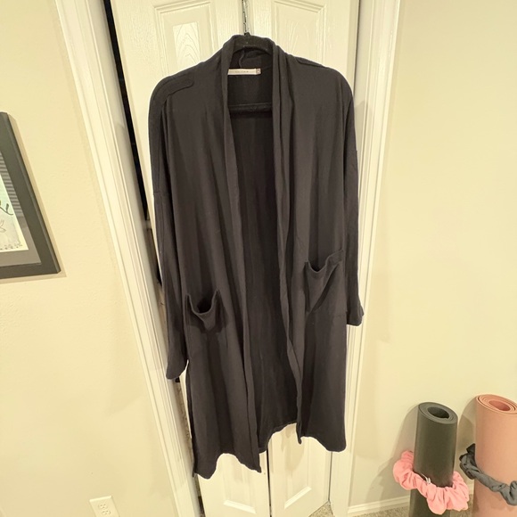 Elaine Kim black  Open Front Cardigan - Picture 1 of 6